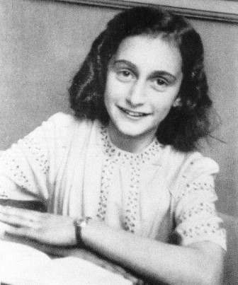 A adolescente judia Anne Frank